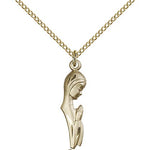 Madonna Medal, Gold Filled - Gold-tone