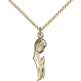 Madonna Medal, Gold Filled - Gold-tone