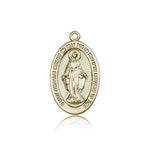 Miraculous Medal, 14 Karat Gold - 14 KT Yellow Gold
