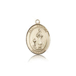 St. Genesius of Rome Medal, 14 Karat Gold, Medium - 14 KT Yellow Gold