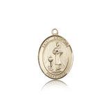 St. Genesius of Rome Medal, 14 Karat Gold, Medium - 14 KT Yellow Gold