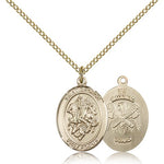 St. George National Guard Medal, Gold Filled, Medium - Gold-tone