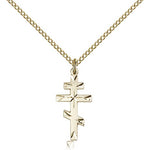 Cross Pendant, Gold Filled - Gold-tone