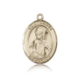 St. Dennis Medal, 14 Karat Gold, Large - 14 KT Yellow Gold