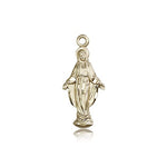 Miraculous Medal, 14 Karat Gold - 14 KT Yellow Gold