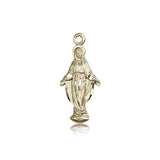 Miraculous Medal, 14 Karat Gold - 14 KT Yellow Gold