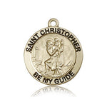 St. Christopher Medal, 14 Karat Gold - 14 KT Yellow Gold