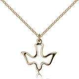 Holy Spirit Medal, Gold Filled - Gold-tone