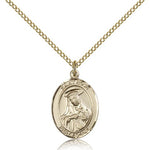 St. Rose of Lima Medal, Gold Filled, Medium - Gold-tone