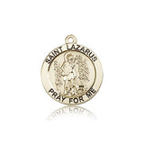 St. Lazarus Medal, 14 Karat Gold - 14 KT Yellow Gold