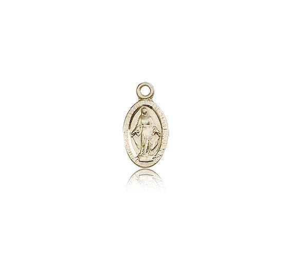 Miraculous Medal, 14 Karat Gold - 14 KT Yellow Gold
