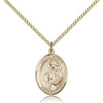 St. Paula Medal, Gold Filled, Medium - Gold-tone