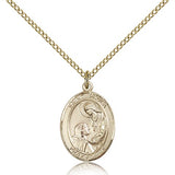 St. Paula Medal, Gold Filled, Medium - Gold-tone