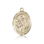 St. Januarius Medal, 14 Karat Gold, Large - 14 KT Yellow Gold