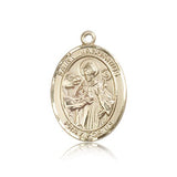 St. Januarius Medal, 14 Karat Gold, Large - 14 KT Yellow Gold