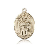 St. Casimir of Poland Medal, 14 Karat Gold, Large - 14 KT Yellow Gold