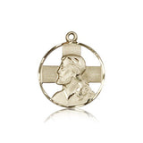 Head of Christ Medal, 14 Karat Gold - 14 KT Yellow Gold