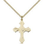Cross Pendant, Gold Filled - Gold-tone