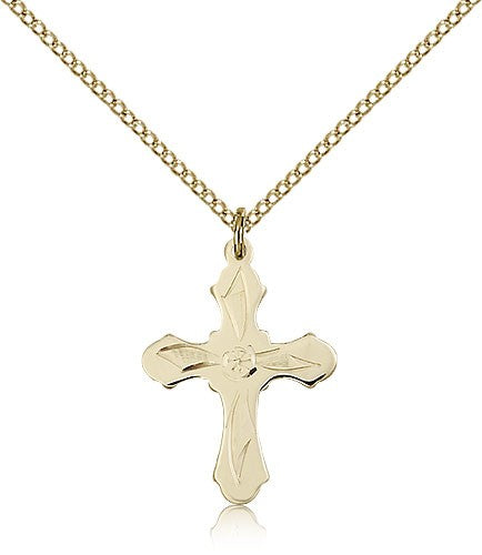 Cross Pendant, Gold Filled - Gold-tone