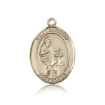 St. Zachary Medal, 14 Karat Gold, Large - 14 KT Yellow Gold