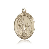 St. Zachary Medal, 14 Karat Gold, Large - 14 KT Yellow Gold