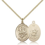 St. George Navy Medal, Gold Filled, Medium - Gold-tone