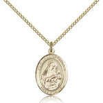 Our Lady of Grapes Medal, Gold Filled, Medium - Gold-tone
