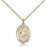 Our Lady of Grapes Medal, Gold Filled, Medium - Gold-tone