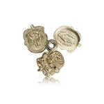 Rosebud Medal, 14 Karat Gold - 14 KT Yellow Gold