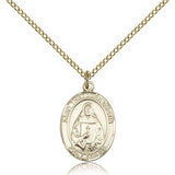 St. Theodore Guerin Medal, Gold Filled, Medium - Gold-tone