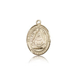 St. Edburga of Winchester Medal, 14 Karat Gold, Medium - 14 KT Yellow Gold