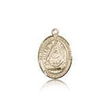 St. Edburga of Winchester Medal, 14 Karat Gold, Medium - 14 KT Yellow Gold
