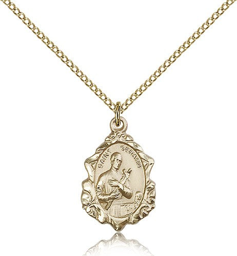 St. Gerard Medal, Gold Filled - Gold-tone