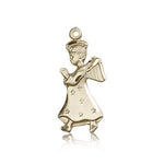 Angel Medal, 14 Karat Gold - 14 KT Yellow Gold
