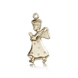 Angel Medal, 14 Karat Gold - 14 KT Yellow Gold