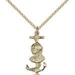 St. Christopher Medal, Gold Filled - Gold-tone