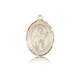 St. Christopher Rodeo Medal, 14 Karat Gold, Medium - 14 KT Yellow Gold