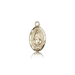 Miraculous Medal, 14 Karat Gold - 14 KT Yellow Gold