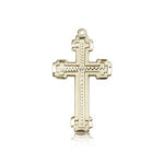 Cross Pendant, 14 Karat Gold - 14 KT Yellow Gold