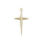 Cross Pendant, 14 Karat Gold - 14 KT Yellow Gold