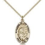 Madonna of the Street Medal, Gold Filled - Gold-tone