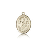 St. Kieran Medal, 14 Karat Gold, Medium - 14 KT Yellow Gold