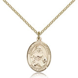 St. Julia Billiart Medal, Gold Filled, Medium - Gold-tone