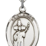 St. Aidan of Lindesfarne Medal, Sterling Silver, Large