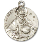 St. Albert the Great Medal, Sterling Silver - No Chain