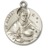 St. Albert the Great Medal, Sterling Silver - No Chain