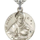 St. Albert the Great Medal, Sterling Silver