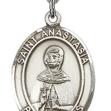 St. Anastasia Medal, Sterling Silver, Large