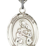 St. Angela Merici Medal, Sterling Silver, Large