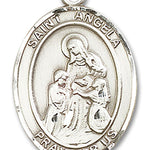 St. Angela Merici Medal, Sterling Silver, Large - No Chain